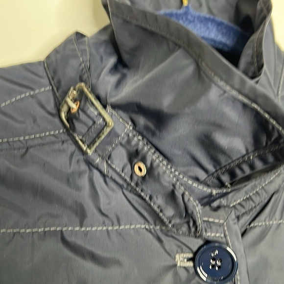 Bogner Sz 12 Navy Nylon Front Button Blazer - Picture 11 of 14